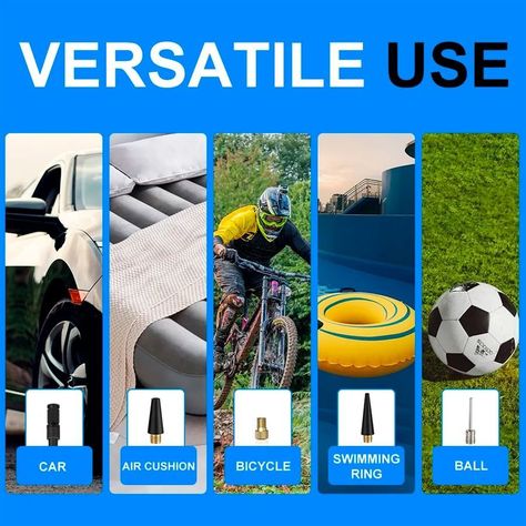 Compresor De Aire Portátil Inalámbrica Para Autos Motos -6