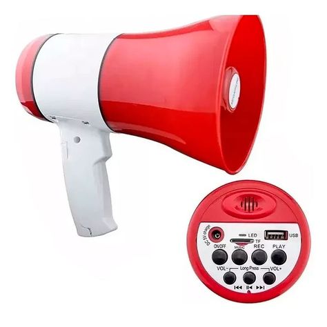 Megáfono Recargable Con Grabación Y Alcance De 500 Metros-4