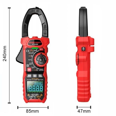 Pinza Amperimétrica Digital De Rango Automático-5