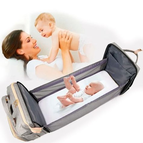 Bolso Plegable Mochila Maternal Multifuncional Portátil-1