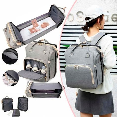 Bolso Plegable Mochila Maternal Multifuncional Portátil-2