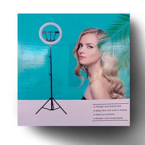 Lámpara LED Anillo De Luz Profesional 36 CM + Trípode Telescópico-0