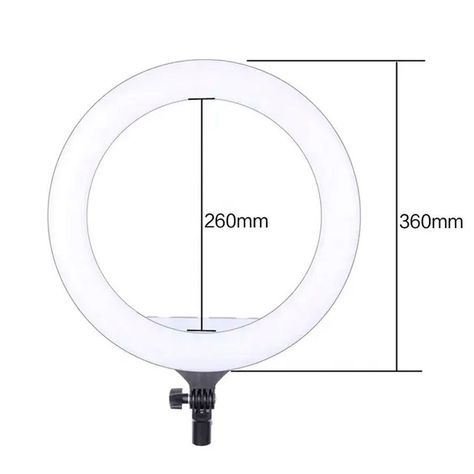 Lámpara LED Anillo De Luz Profesional 36 CM + Trípode Telescópico-2
