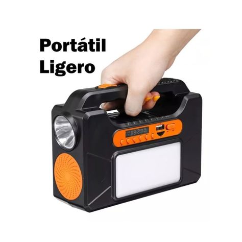 Kit Solar Emergencia Camping Ampolletas+linterna+usb+radio-3