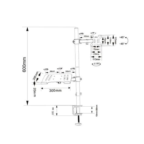 Soporte Multifuncional Para Monitor De Escritorio Z012-2
