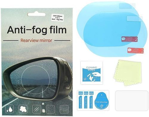 8 Lamina Antiempañante Anti Agua Laminas Espejo Retrovisor -0