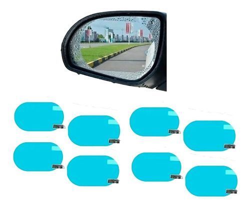 8 Lamina Antiempañante Anti Agua Laminas Espejo Retrovisor -2
