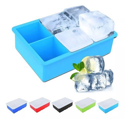 Cubetas Hielo Cubetera Cubetas Silicona Cubeta C/tapa 6cav-0