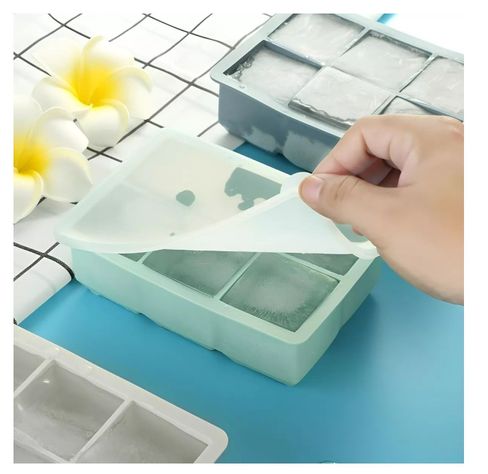Cubetas Hielo Cubetera Cubetas Silicona Cubeta C/tapa 6cav-3