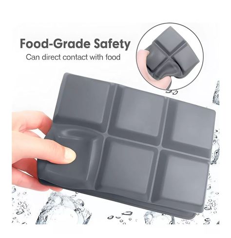 Cubetas Hielo Cubetera Cubetas Silicona Cubeta C/tapa 6cav-4