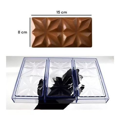 Moldes Chocolate Policarbonato Molde De Chocolate Rombos 3c -1