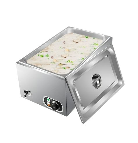 Chafer Bufetera Baño Maria Electrico Chafing Buffet Vapor 6l-0