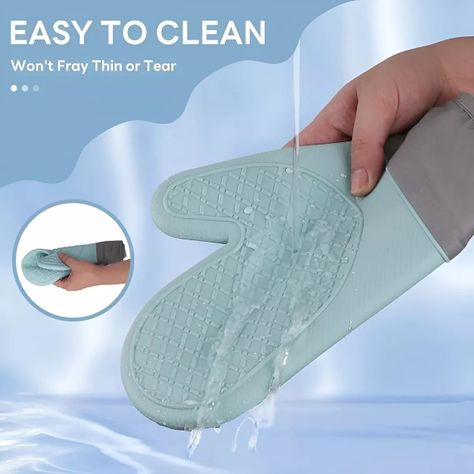 Guante Silicona Para Horno Toma Olla Guantes Cocina -4