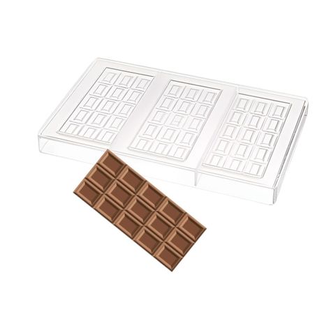 Molde Chocolate Moldes Policarbonato Barra De Chocolate 14cm-0