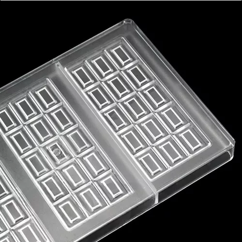 Molde Chocolate Moldes Policarbonato Barra De Chocolate 14cm-6