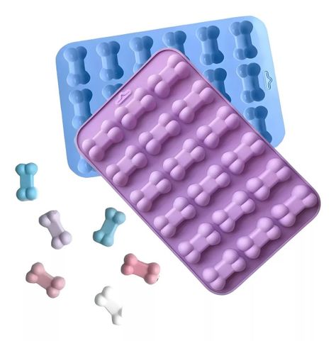 Pack X2 Molde De Silicona Moldes Silicona Moldes Huesito 18c-0