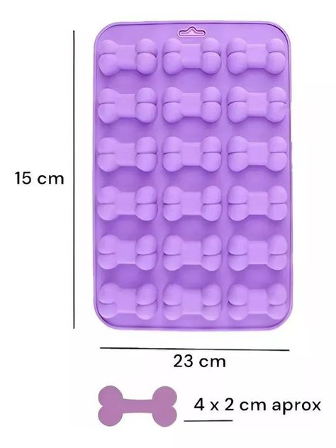 Pack X2 Molde De Silicona Moldes Silicona Moldes Huesito 18c-1