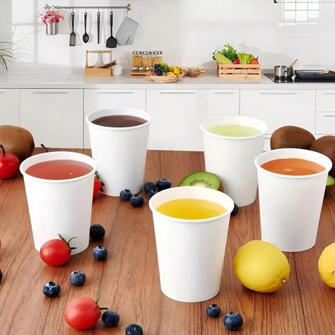 100 Vasos Para Cafe Vasos Polipapel C/tapa+manga 10oz/ 296ml-1