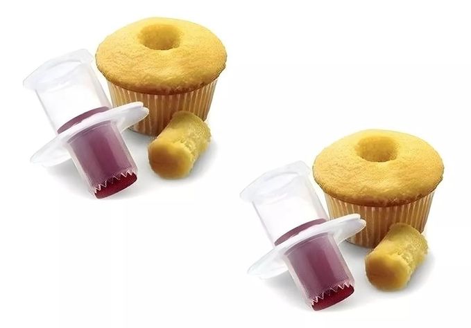 X2 Saca Bocado Para Cupcake Descorazonador Ahuecador Cupcake -0
