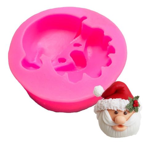 Molde De Silicona Molde Santa Molde Fondant Santa Cara 2318-3