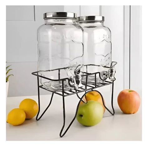 Dispensador De Bebidas Dispensadores Jugo Atril Doble 3.5l-1
