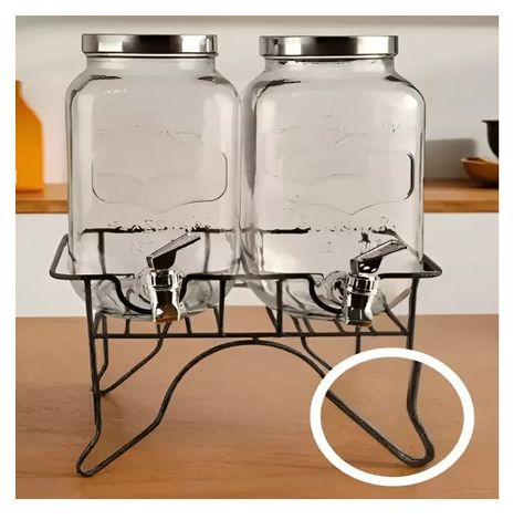Dispensador De Bebidas Dispensadores Jugo Atril Doble 3.5l-4