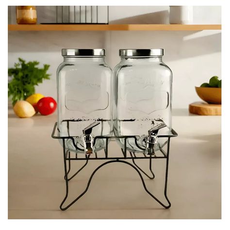Dispensador De Bebidas Dispensadores Jugo Atril Doble 3.5l-5
