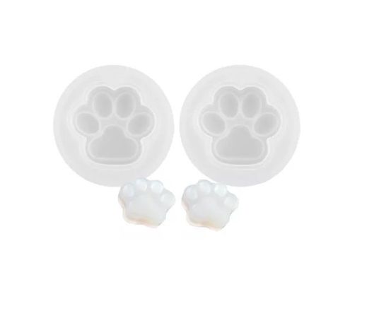 2 Molde De Silicona Resina Molde Silicona Resina Pata Perro 1286-0