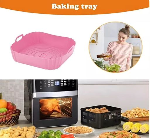 X2 Forro De Freidor Forro De Silicona Air Fryer Cuadrado-3