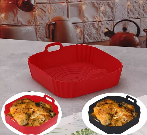 X2 Forro De Freidor Forro De Silicona Air Fryer Cuadrado-7