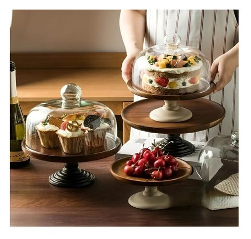 Porta Tortas Alzadores Candy Bar Pedestales Para Tortas 20cm-7