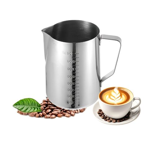 X2 Espumador De Leche Jarra Leche Acero Lechero Barista 1,3l-0