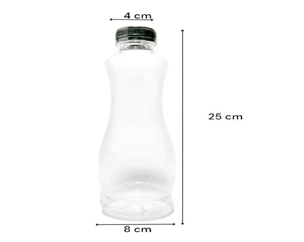 X24 Botellas Plasticas Transparentes Botella C/tapa 800ml-2