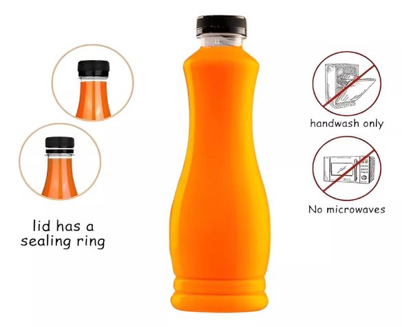 X24 Botellas Plasticas Transparentes Botella C/tapa 800ml-4