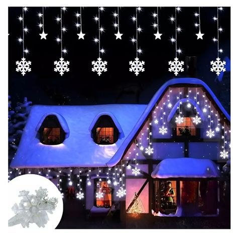 138 Luces Navidad Blancas Cascadas Navideñas Cascada Led 3m-0
