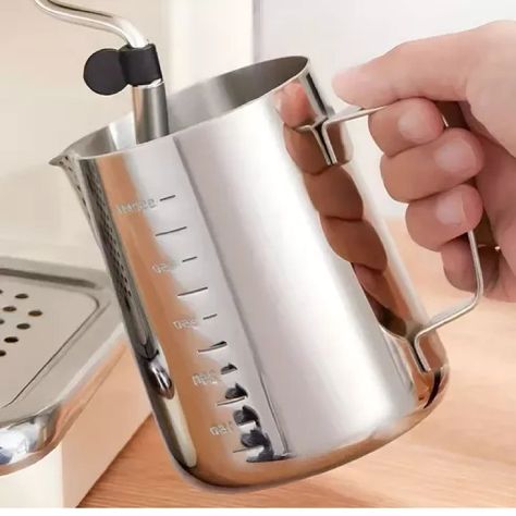 4 Jarra Leche Acero Espumador De Leche Lechero Barista 550ml-3