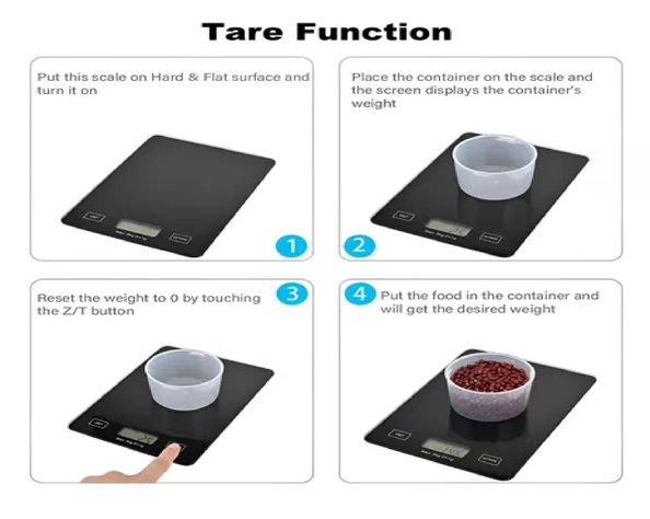 Gramera Digital Pesa Gramera Cocina Pesa Alimentos 5kg/0.01g-7
