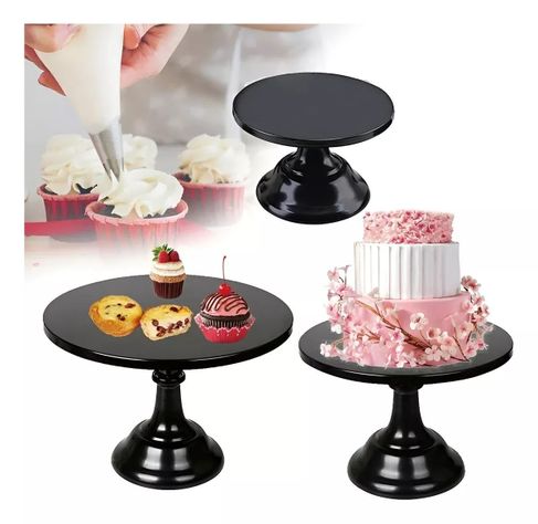 Set 3 Base Para Tortas Porta Tortas Porta Cupcake Exhibicion-1