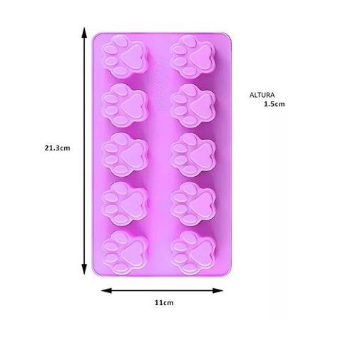 Set 20 Moldes De Chocolate Molde Silicona Patitas Pata Perro-2