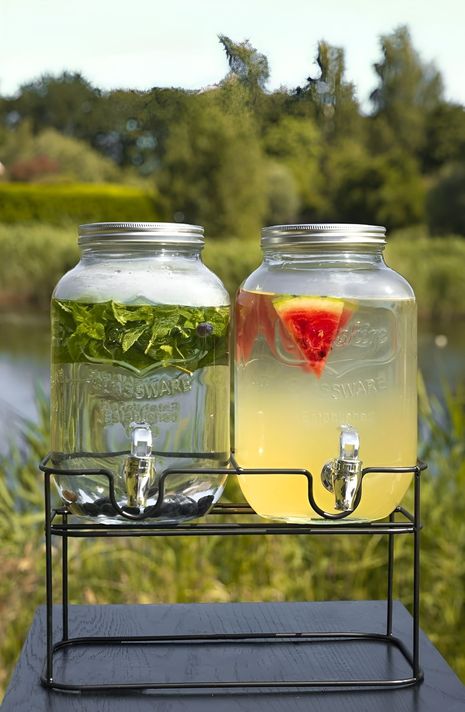 Dispensador De Bebidas Dispensadores Jugo doble Atril 3.5l-7
