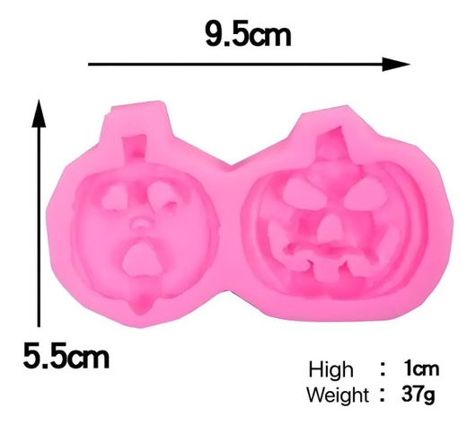 Molde De Silicona Molde Calabaza Molde Fondant Calabaza 2301-2
