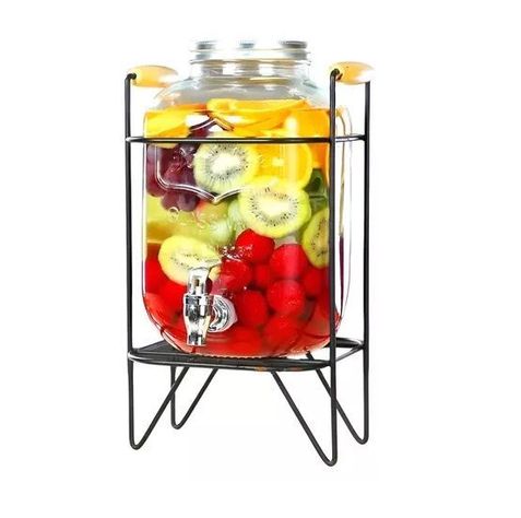 Dispensador De Jugos Con Atril Dispensadores De Bebidas 4l-0