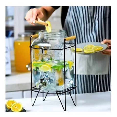 Dispensador De Jugos Con Atril Dispensadores De Bebidas 4l-6