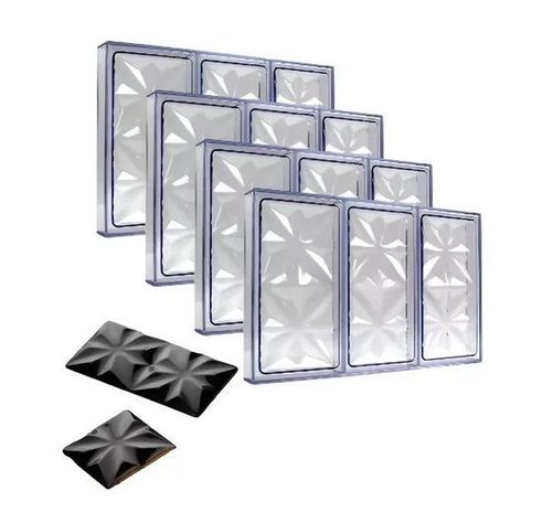 Pack X4 Molde Chocolate Policarbonato Molde Chocolate Rombos-0