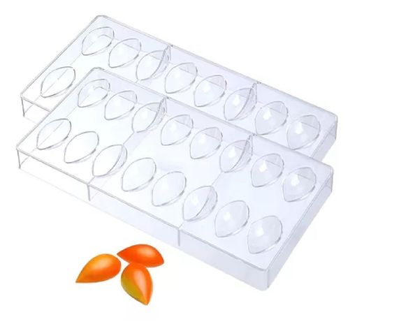 X2 Moldes Chocolate Ovalado + Moldes Policarbonato Diamante-0