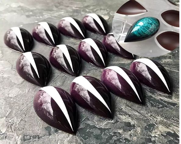 X2 Moldes Chocolate Ovalado + Moldes Policarbonato Diamante-2