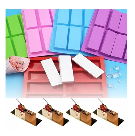 Moldes Para Chocolate Molde Silicona Reposteria Barras 8cav-1