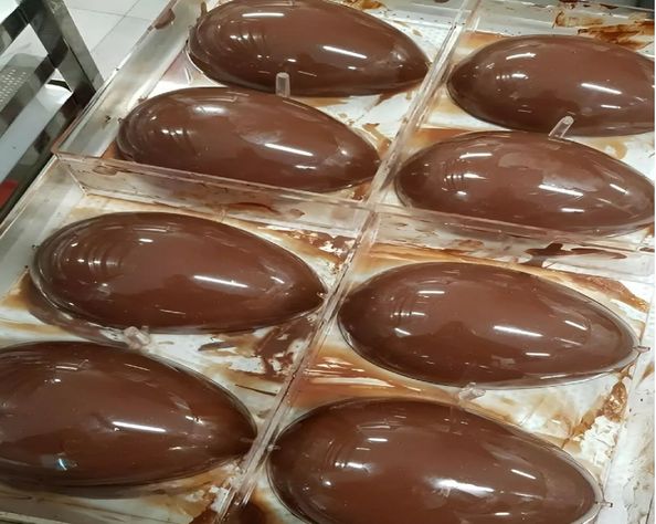 Molde Para Chocolate Policarbonato Molde Doble Huevo Pascua-4