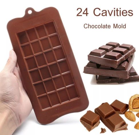 Pack 2 Moldes De Chocolate Molde Barra De Chocolate Silicona-5