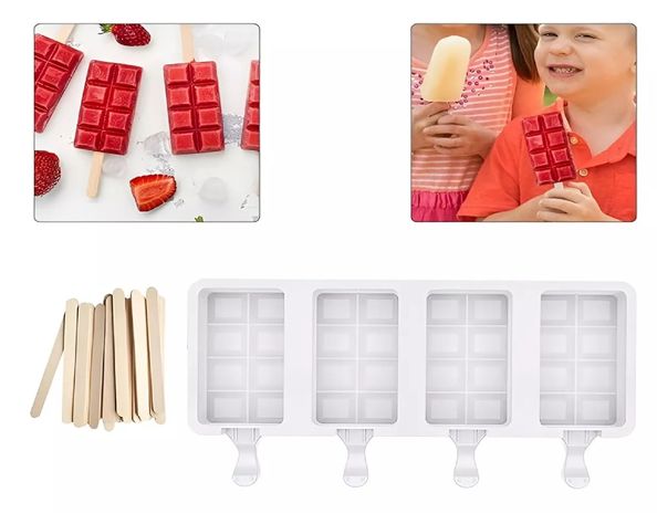Moldes De Silicona Reposteria Moldes Para Helados Paleta 051-7